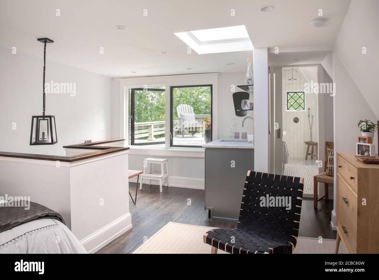 Attic Guest Bedroom Suite Stock Photo Alamy