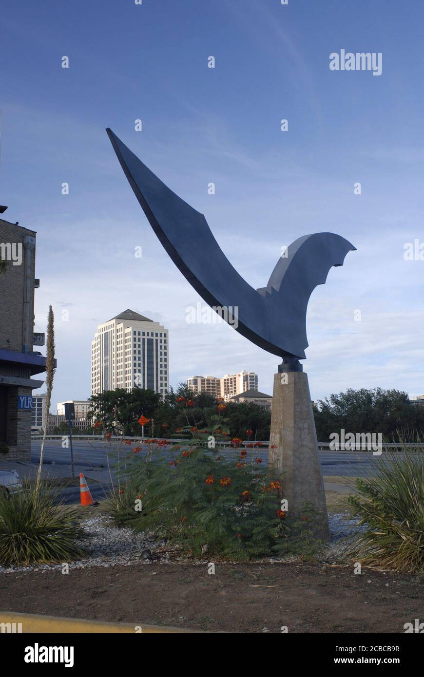 Austin, Texas August 8, 2006 The "Nighwing" bat statue by Ralph