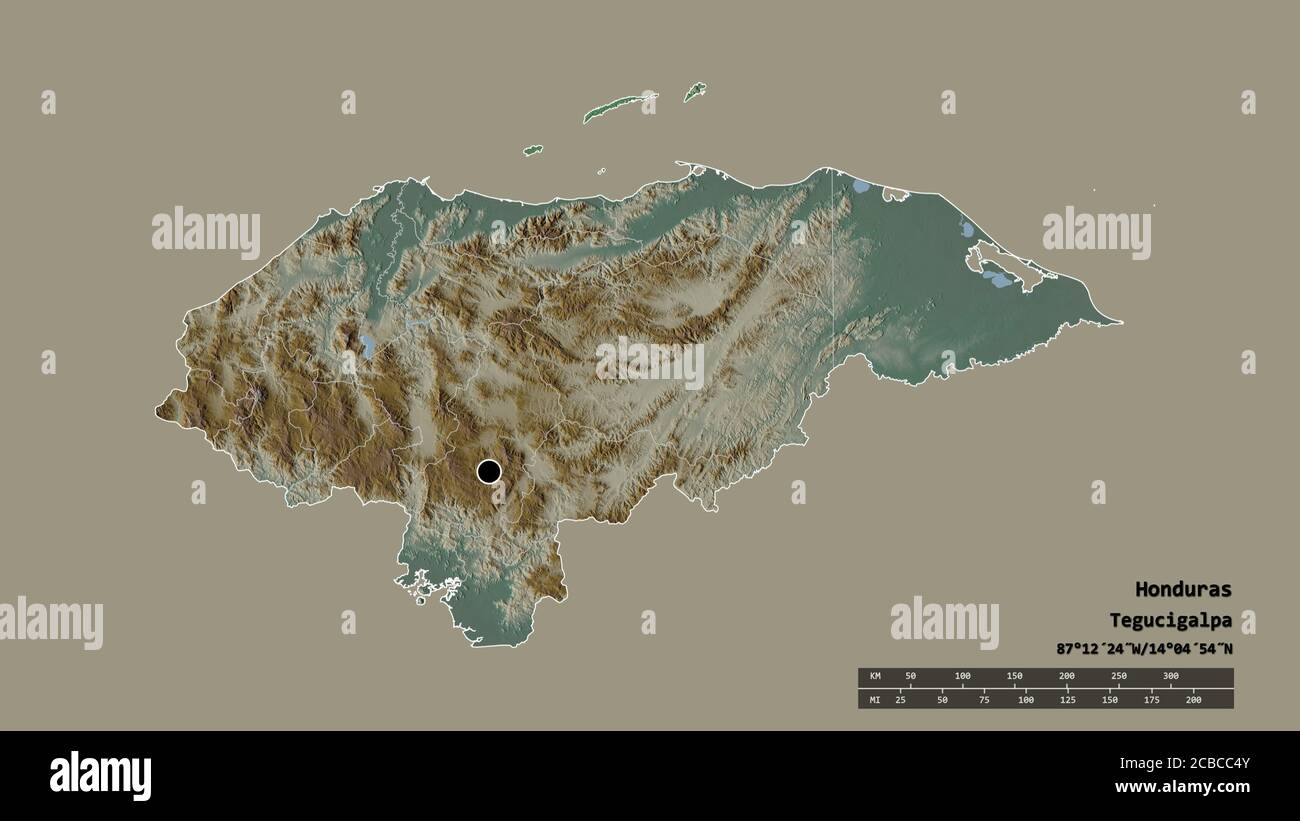 How Big Is Roatan Roatan map hi-res stock photography and images - Alamy