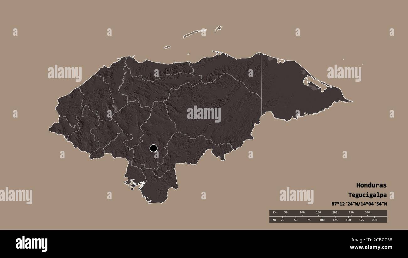 How Big Is Roatan Roatan map hi-res stock photography and images - Alamy