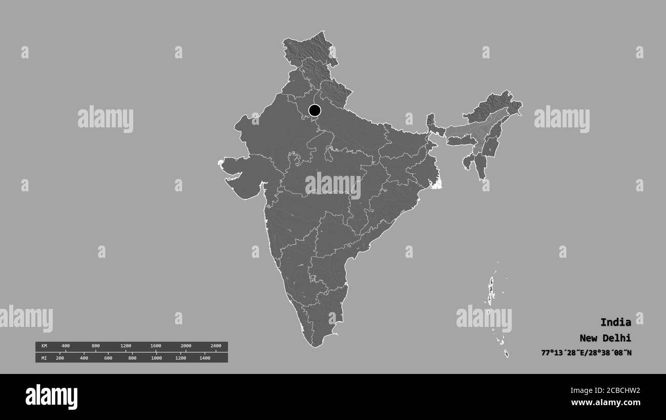 Map of assam Black and White Stock Photos & Images - Alamy