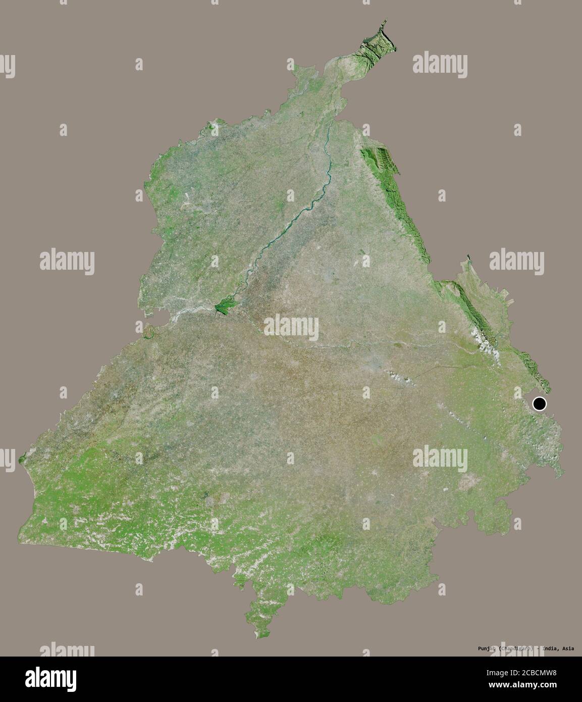 Jaranwala map on satellite
