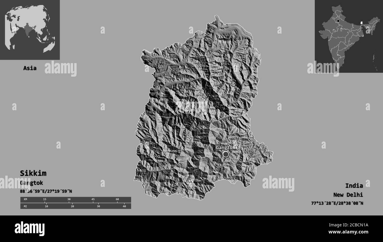 View of sikkim Black and White Stock Photos & Images Alamy