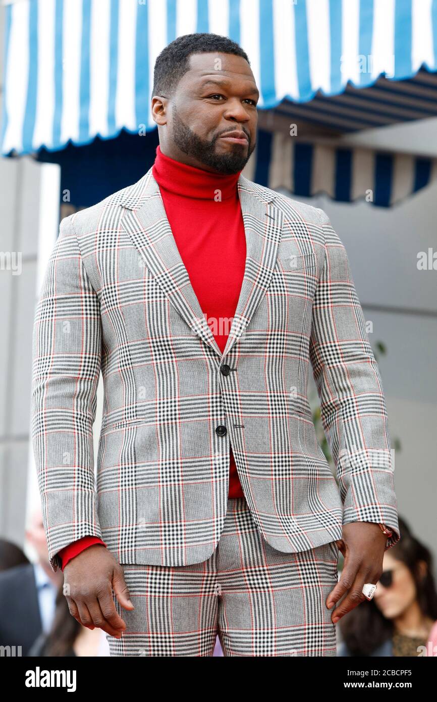 LOS ANGELES JAN 30 Curtis Jackson, 50 Cent at the 50 Cent Star Ceremony on the Hollywood Walk