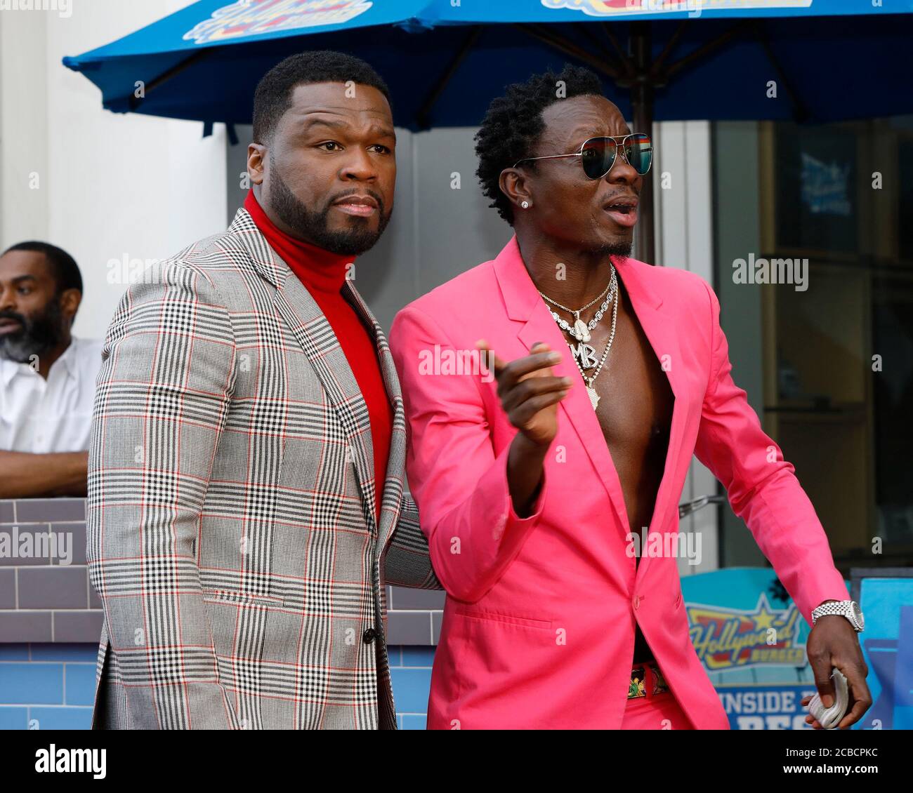 LOS ANGELES JAN 30 Curtis Jackson, 50 Cent, Michael Blackson at the 50 Cent Star Ceremony on