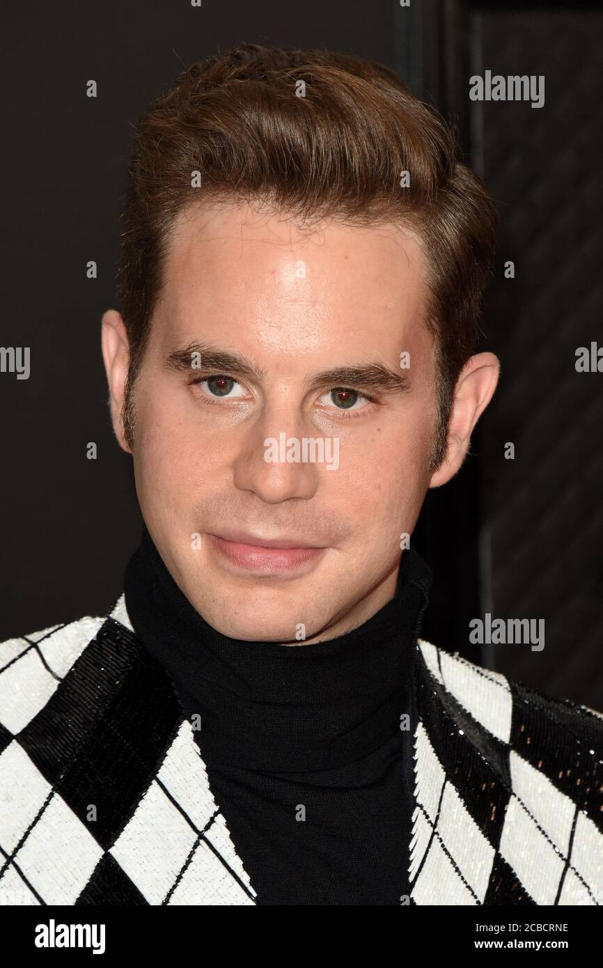 LOS ANGELES - JAN 26:  Ben Platt at the 62nd Grammy Awards at the Staples Center on January 26, 2020 in Los Angeles, CA Stock Photo