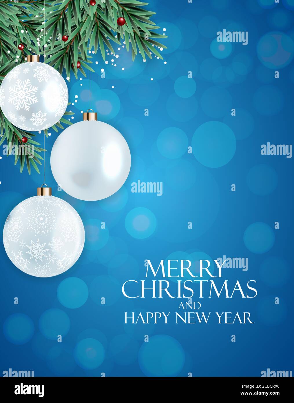 Holiday New Year and Merry Christmas Background. Vector Illustration ...