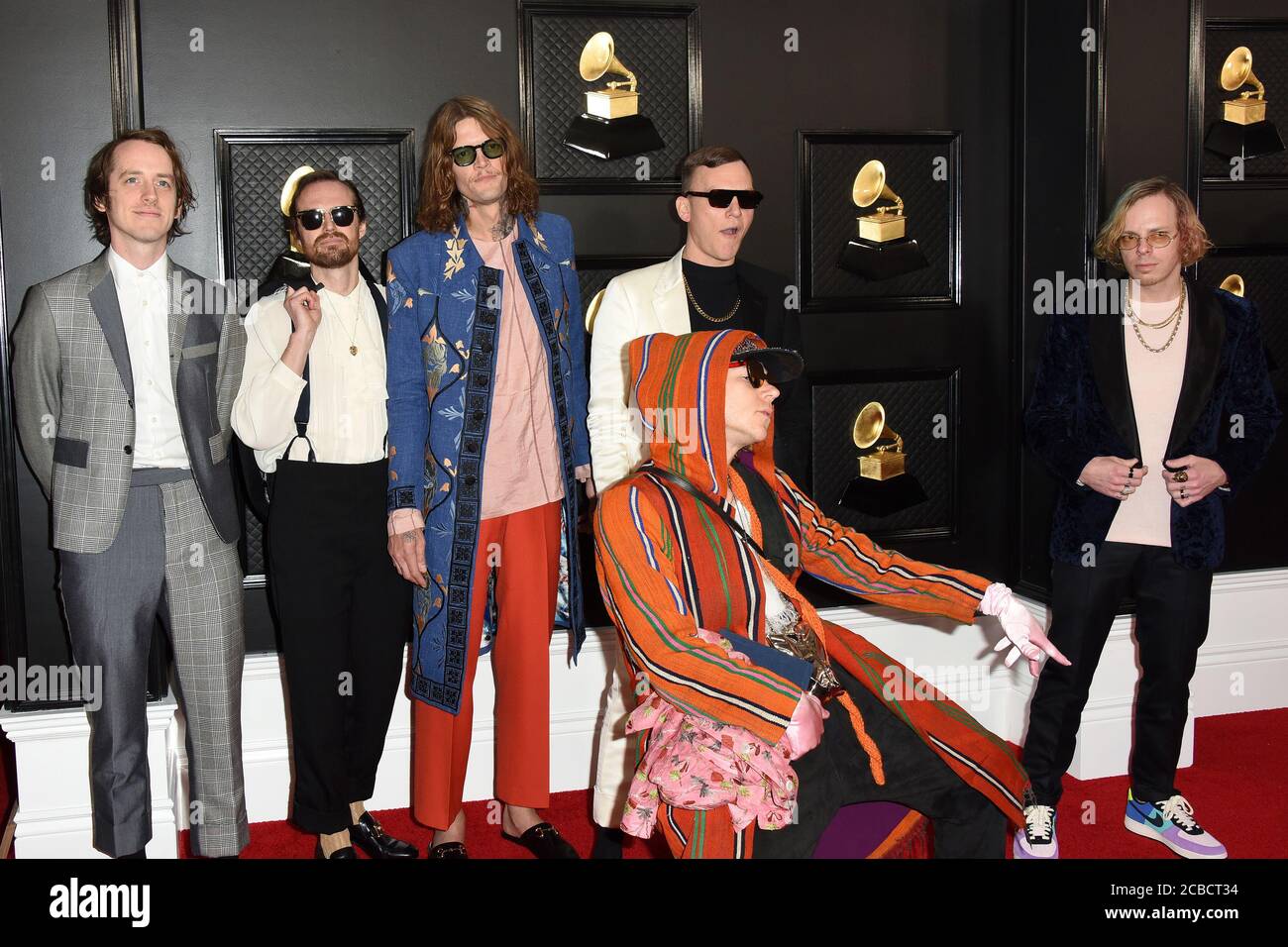 LOS ANGELES - JAN 26: Cage the Elephant at the 62nd Grammy Awards at the  Staples Center on January 26, 2020 in Los Angeles, CA Stock Photo - Alamy