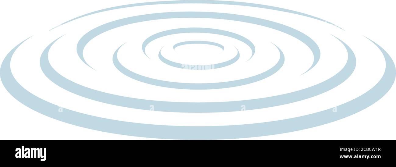 Ripple in the middle of fluid Stock Vector