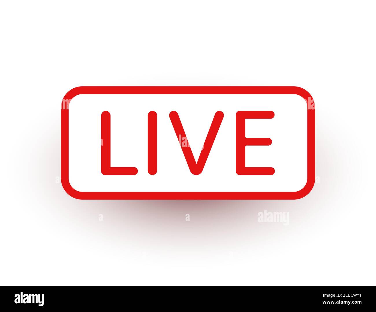 Live Sticker Live Stream Video News Icon On White Background Social Media Template Broadcasting Online Stream Play Button Social Network Sign Stock Vector Image Art Alamy