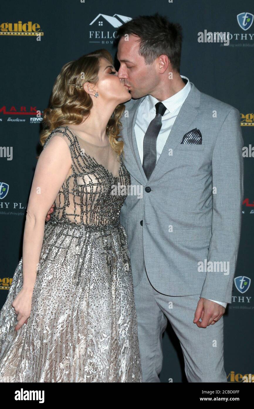 LOS ANGELES JAN 24 Jen Lilley and Jason Wayne at the 2020 Movieguide