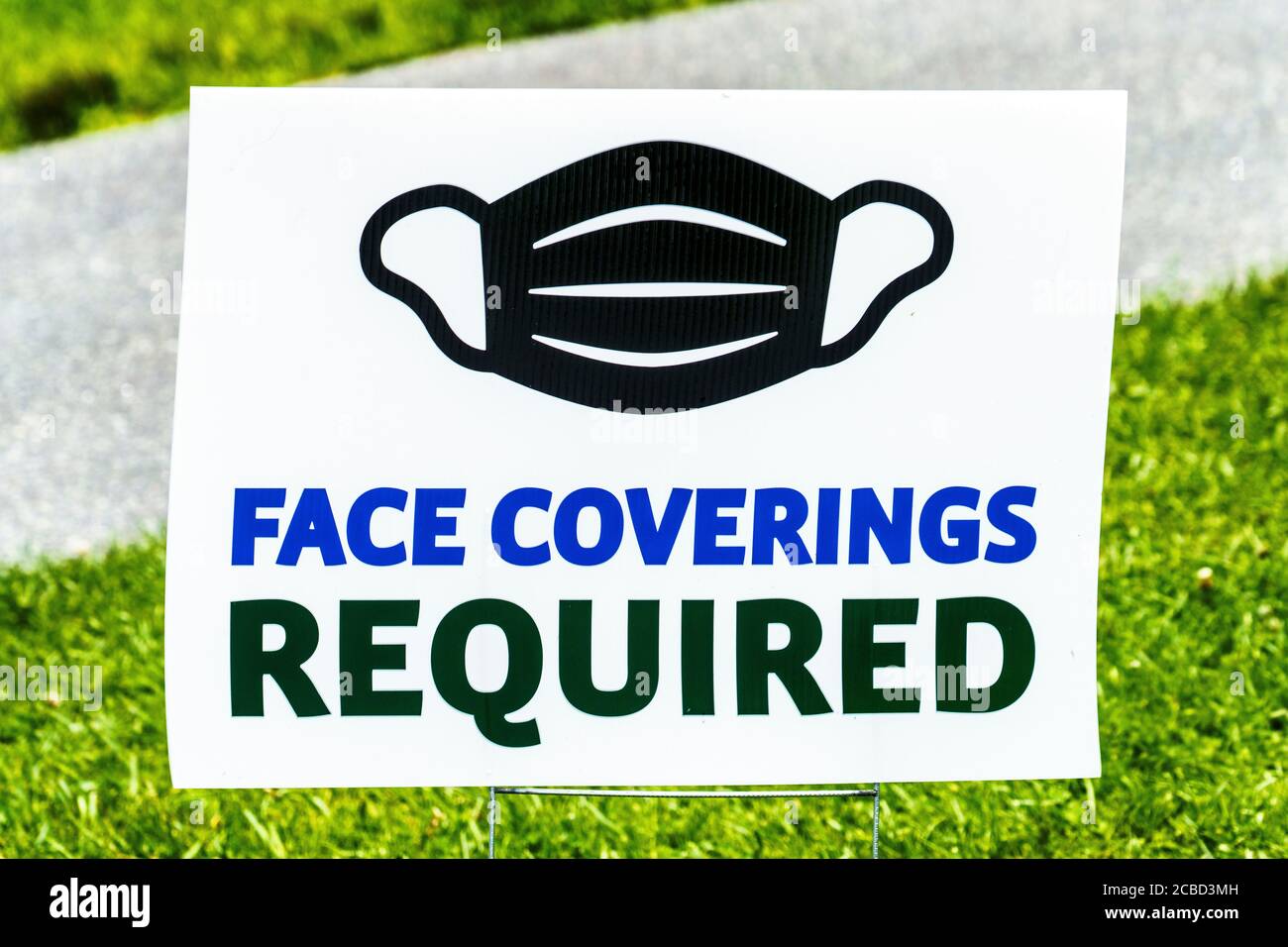 Sign requiring masks during the Covid 19 pandemic at Grandfather