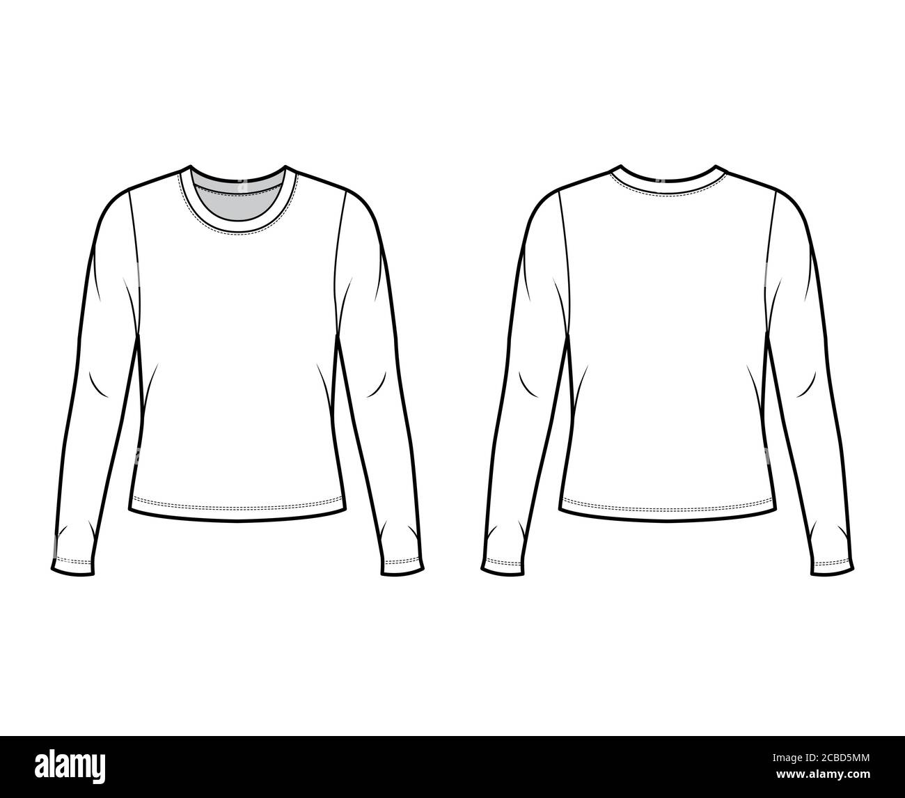Crew neck vector hotsell