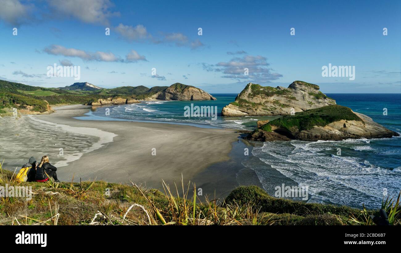 Wharariki Beach, Golden Bay/New Zealand 13 June, 2020 Cliff top view