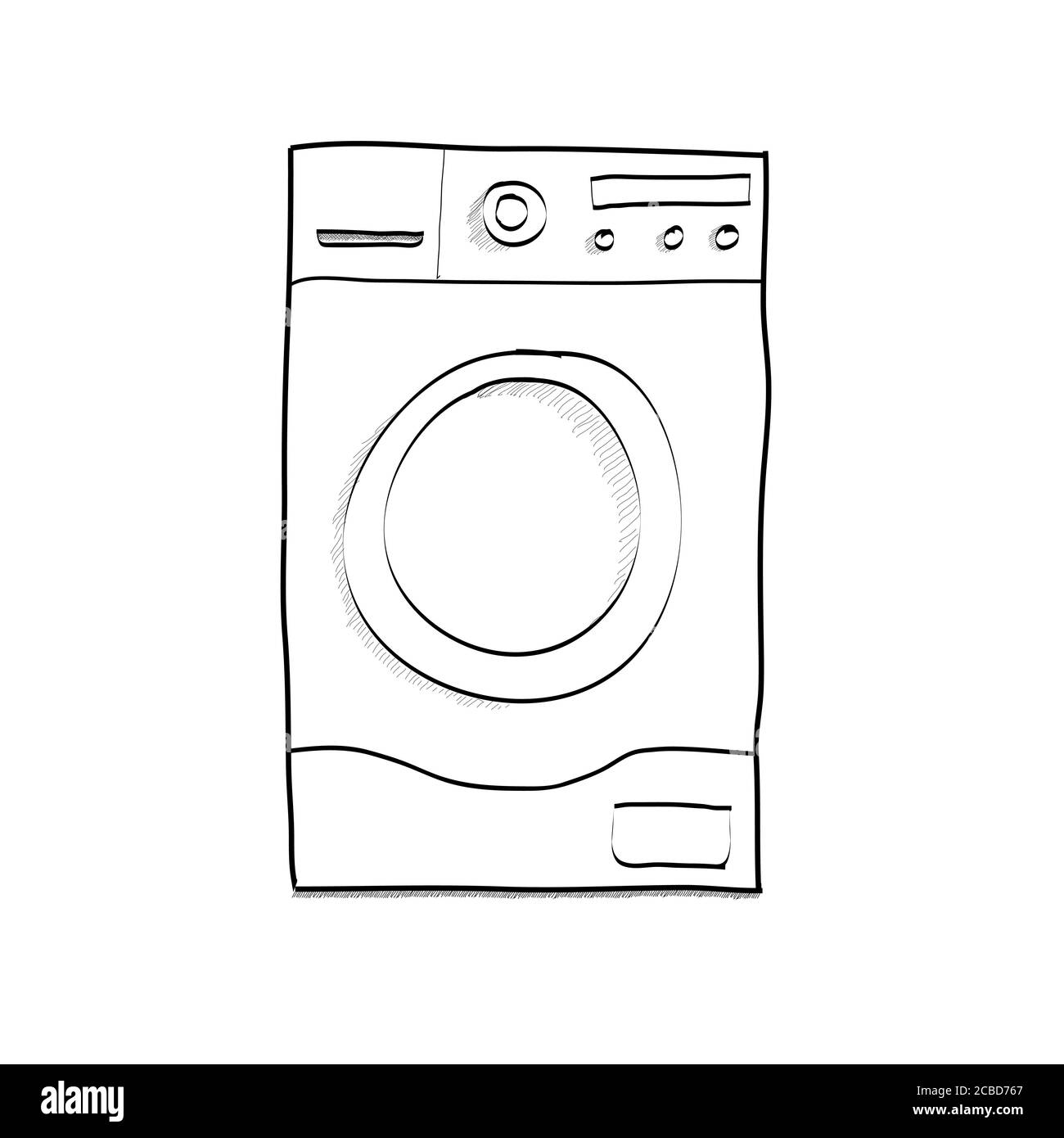 Top Loader Small Washing Machine Illustration Drawing Engraving Ink  Line Art Vector Stock Vector  Illustration of container etching  184472463