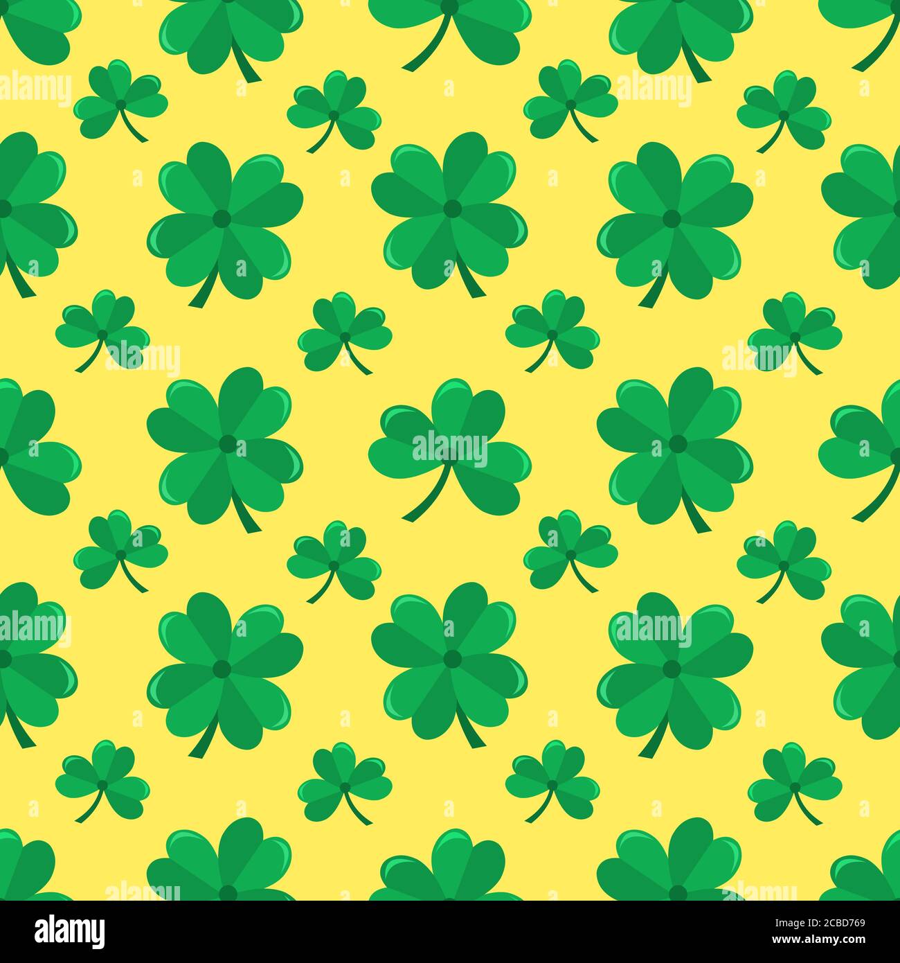 clover seamless pattern vector illustration background Stock Vector