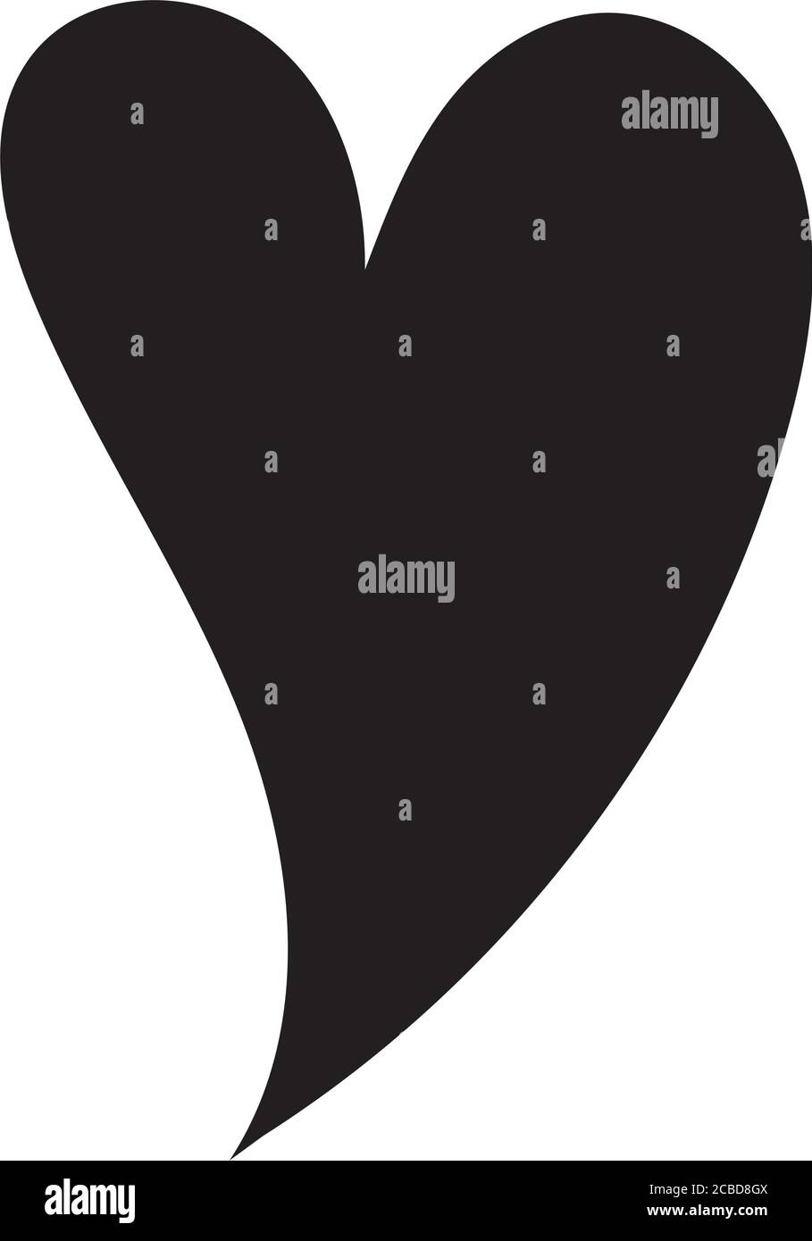 heart love figure work art silhouette style vector illustration design ...