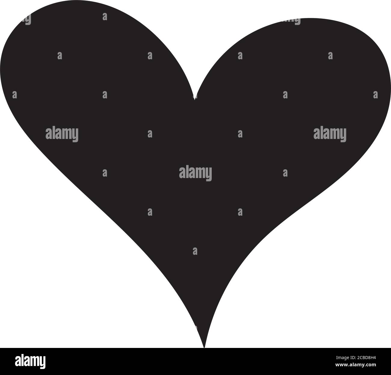 love heart figure work art silhouette style vector illustration design ...