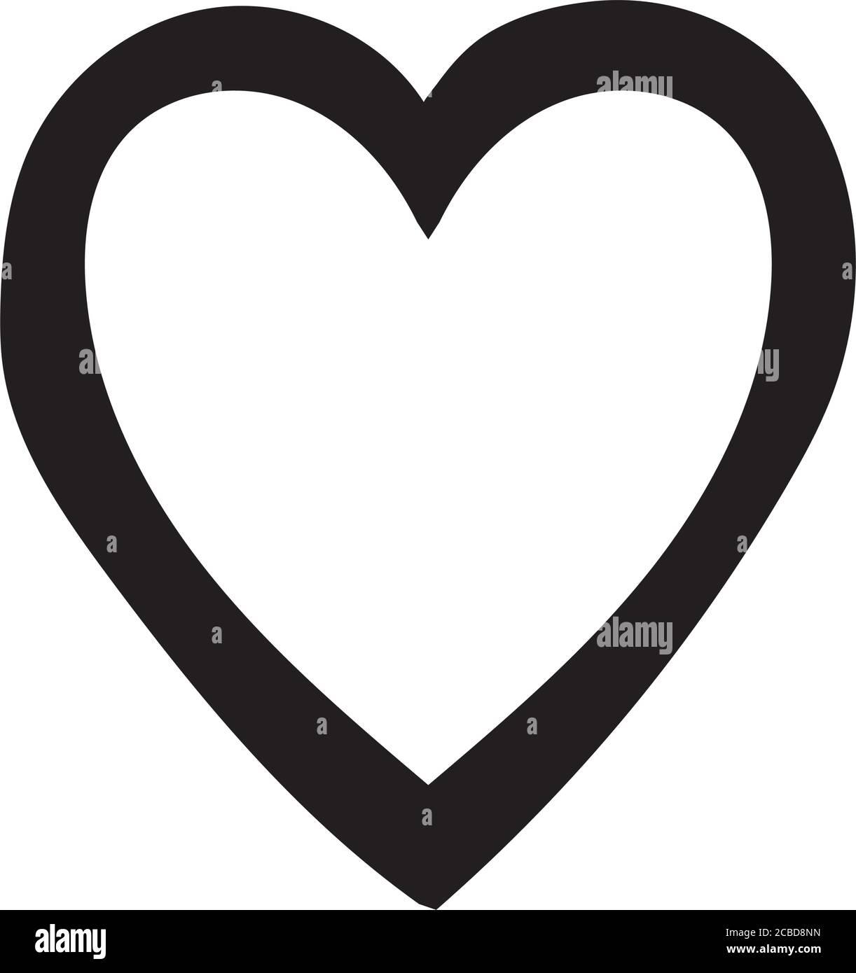 heart love drawing work art style silhouette vector illustration design ...
