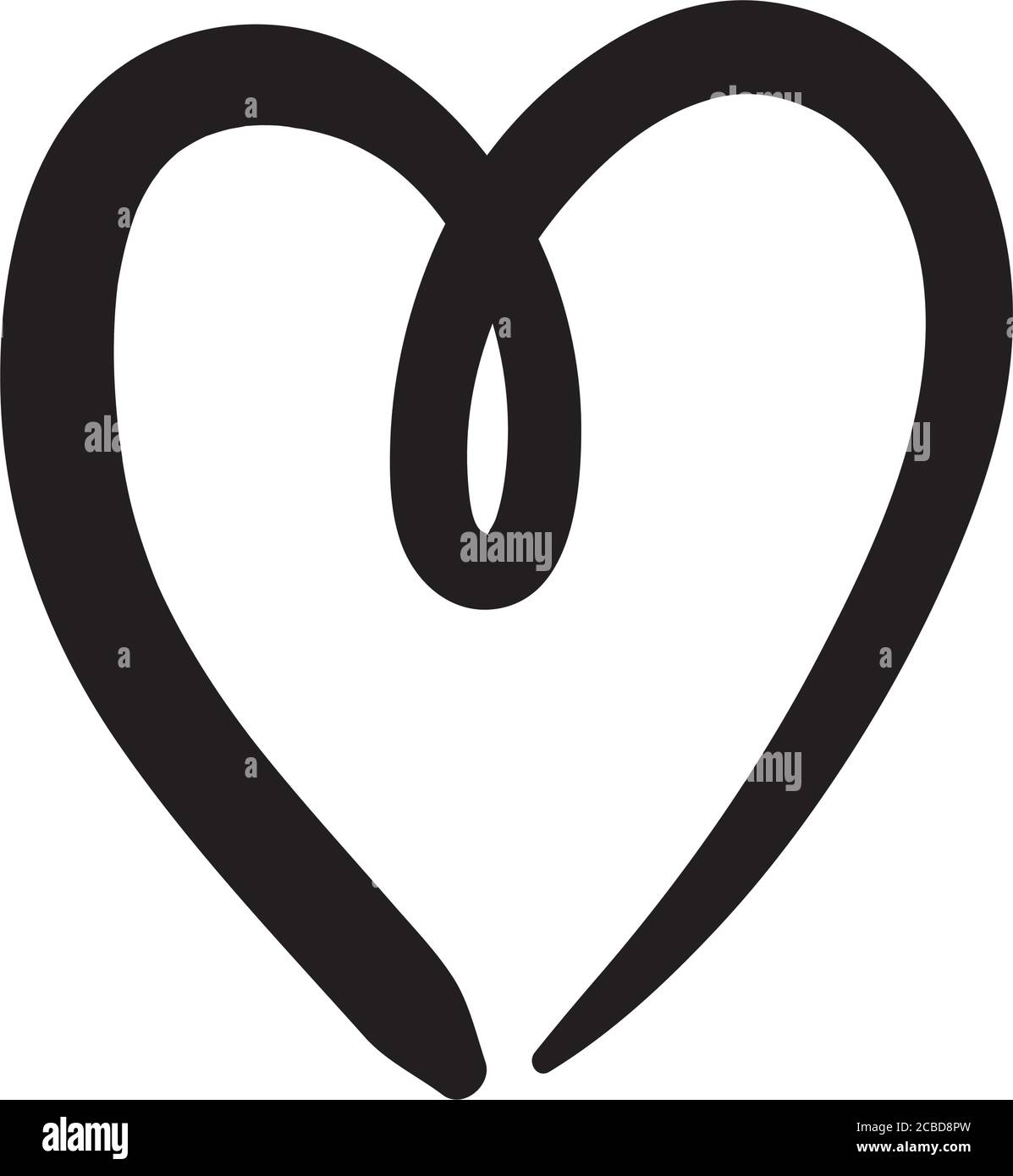 heart love drawing work art silhouette style icon vector illustration ...