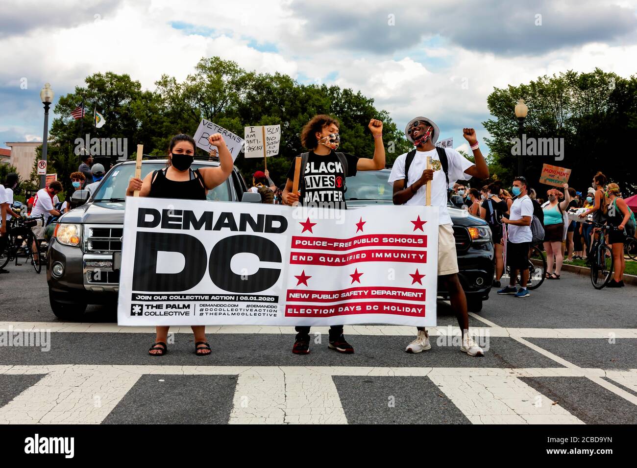 Demand DC Protest and March, Washington, DC, United States Stock Photo