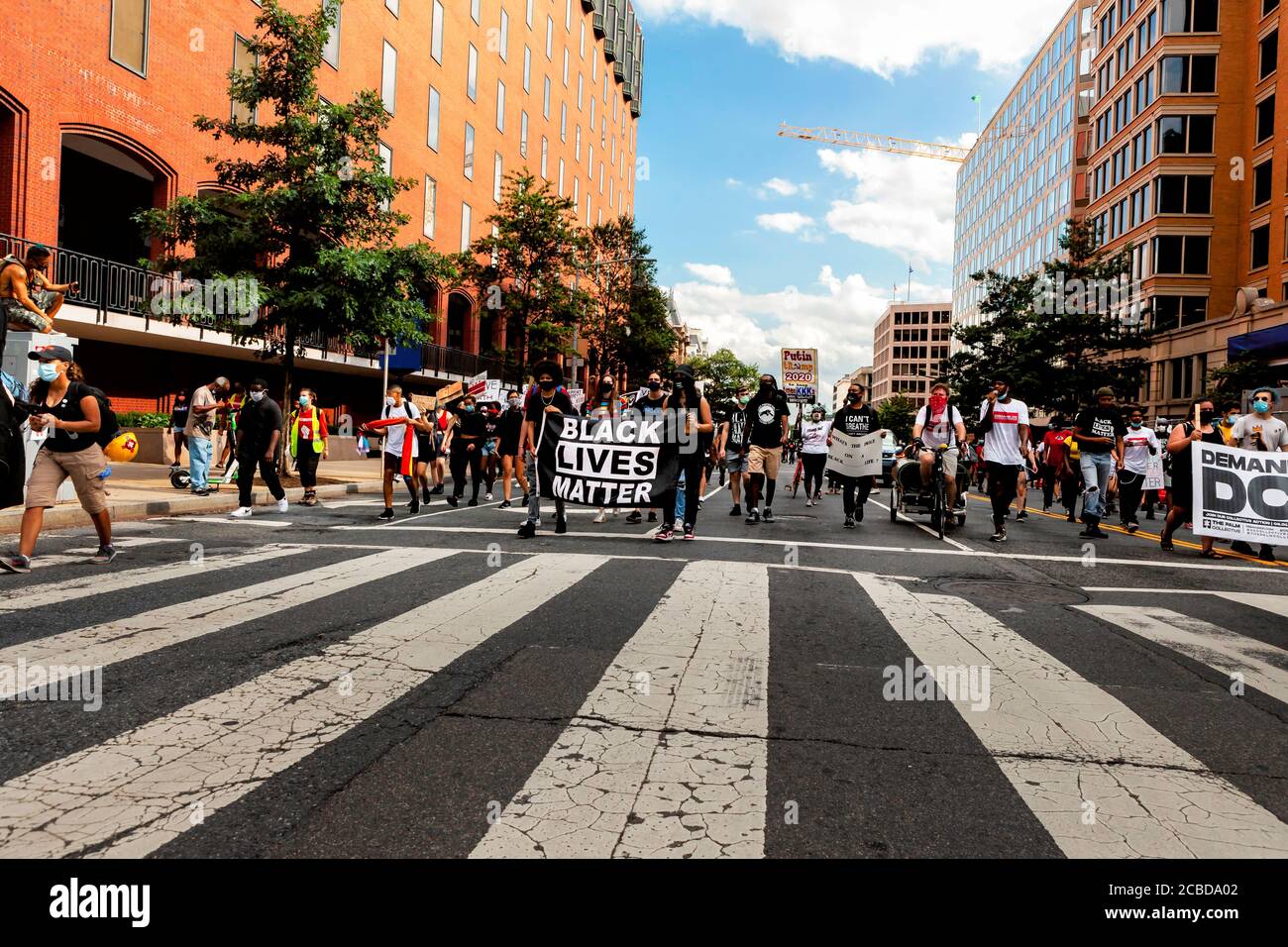 Protesters Demand Demand DC Protest and March, Washington, DC, United States Stock Photo ...