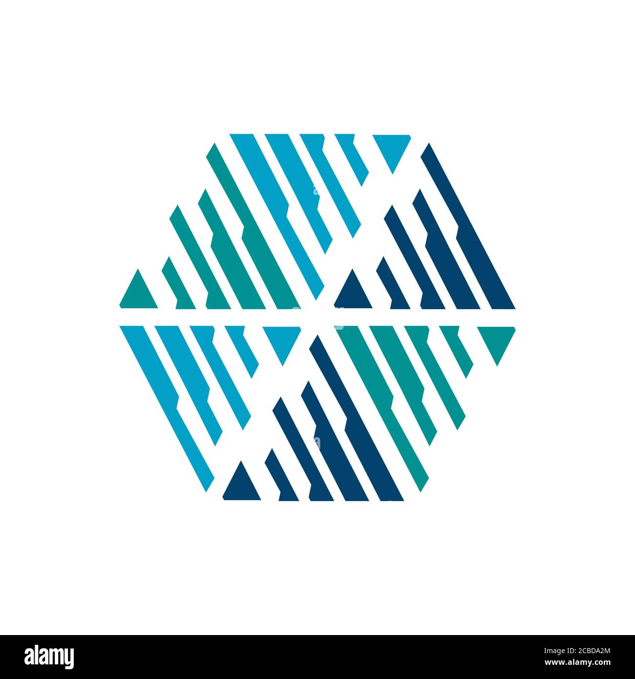 geometric hexagonal logo vector. modern hexagon design icon vector ...