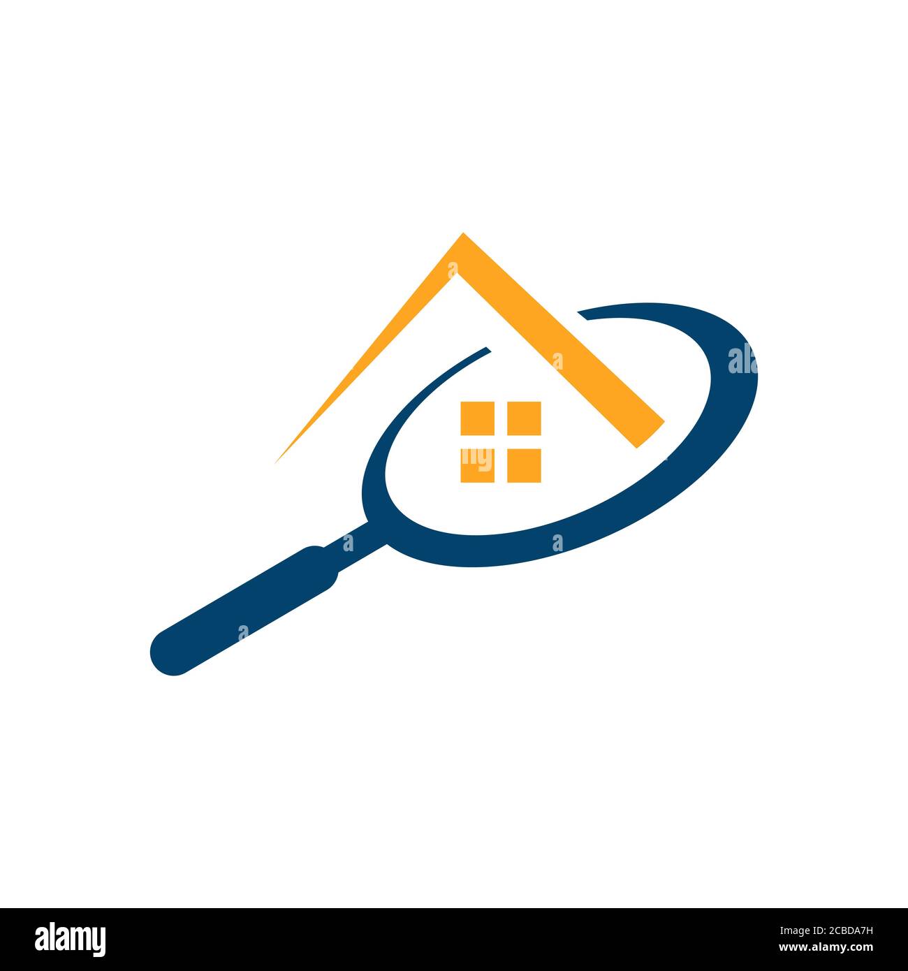 find home logo. Search property logo icon With Magnifying Glass Symbol