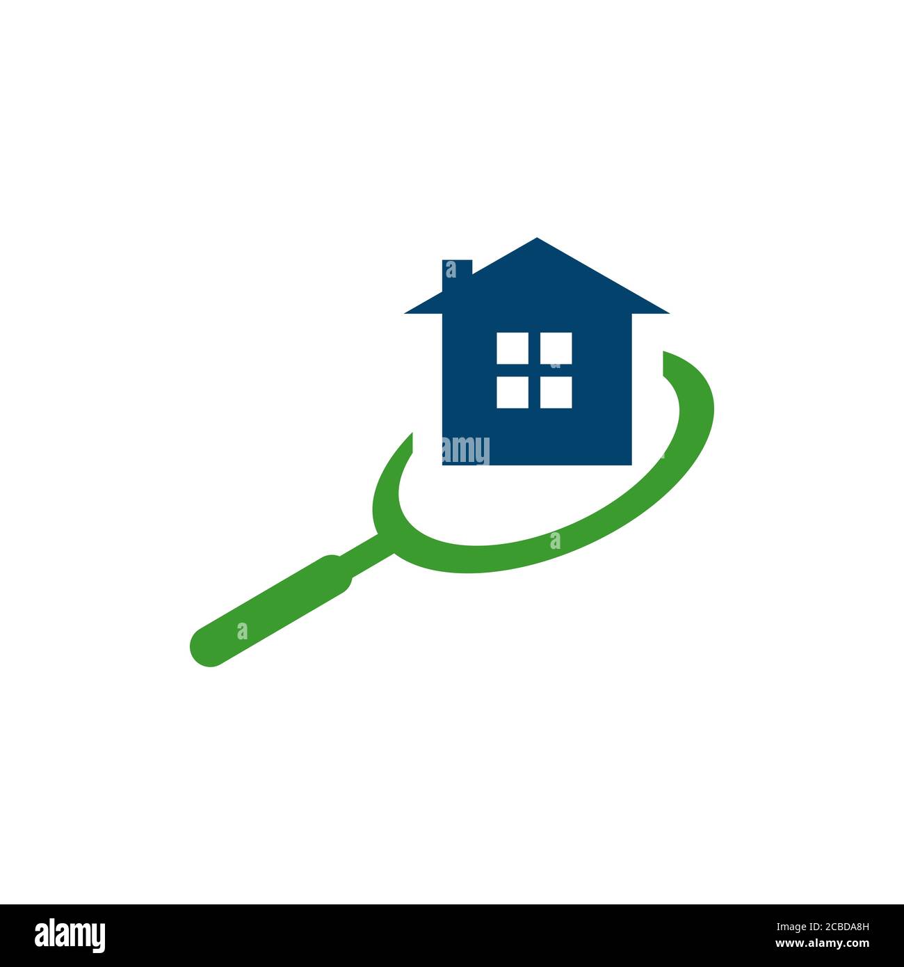 Searching House Logo. Search Home icon With Magnifying Glass Symbol, Logo Design illustrations