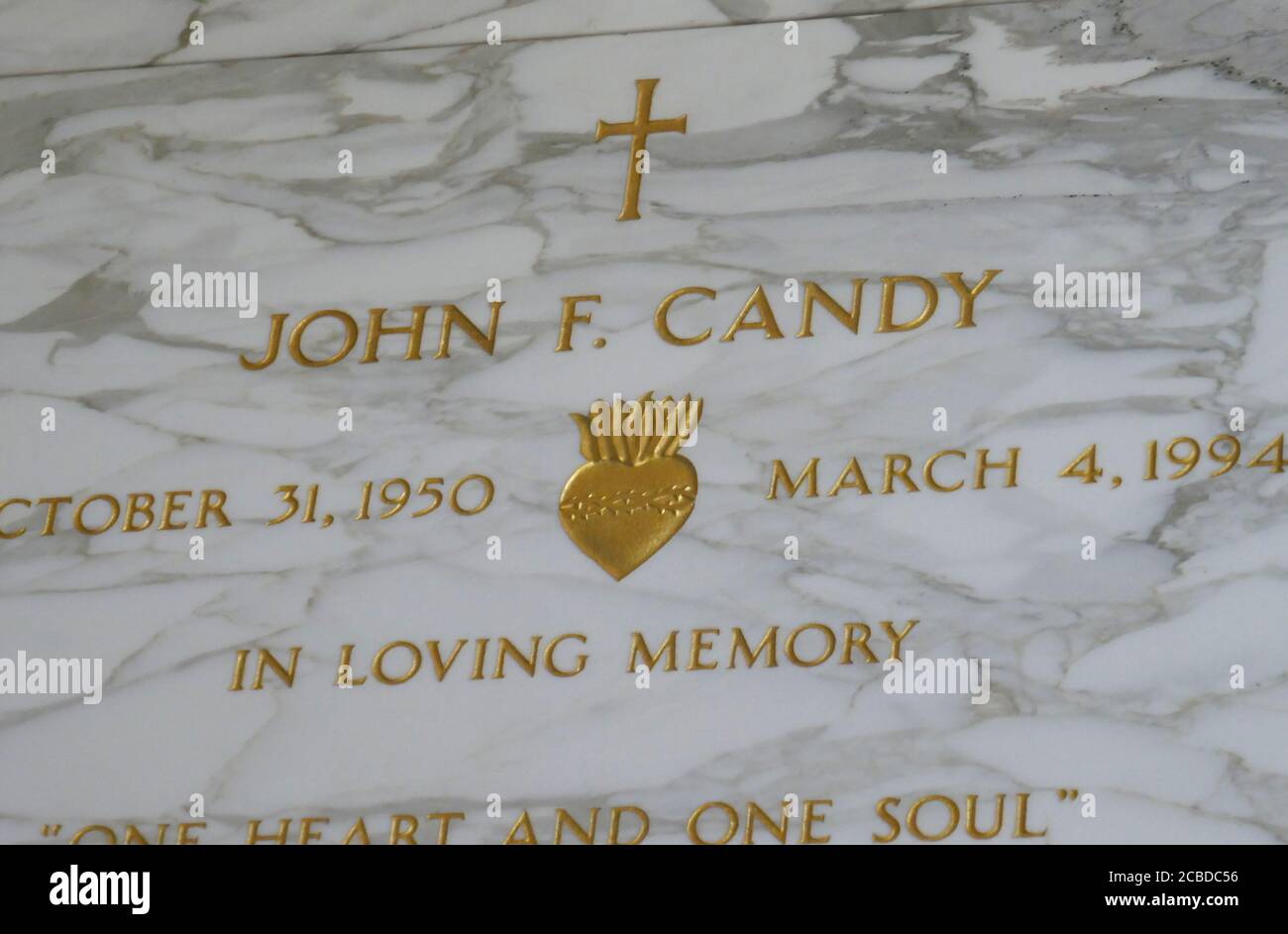 Culver City, California, USA 11th August 2020 A general view of atmosphere of actor John Candy's Grave in Mausoleum at Holy Cross Cemetery on August 11, 2020 in Culver City, California, USA. Photo by Barry King/Alamy Stock Photo Stock Photo