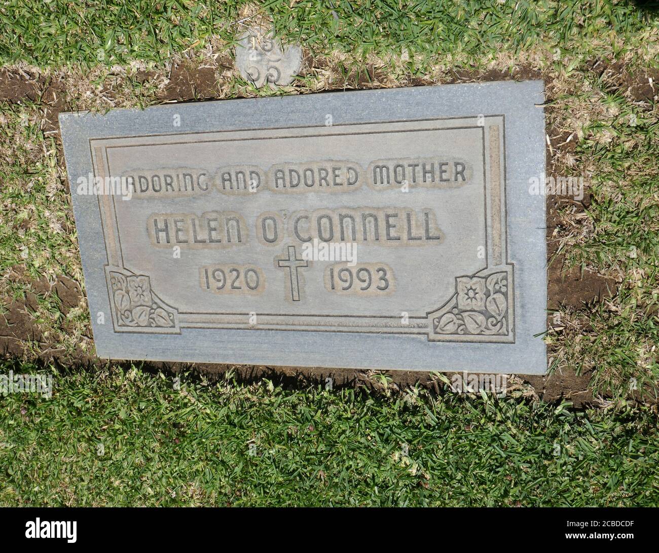 Culver City, California, USA 11th August 2020 A general view of atmosphere of actress/singer Helen O'Connell's Grave at Holy Cross Cemetery on August 11, 2020 in Culver City, California, USA. Photo by Barry King/Alamy Stock Photo Stock Photo