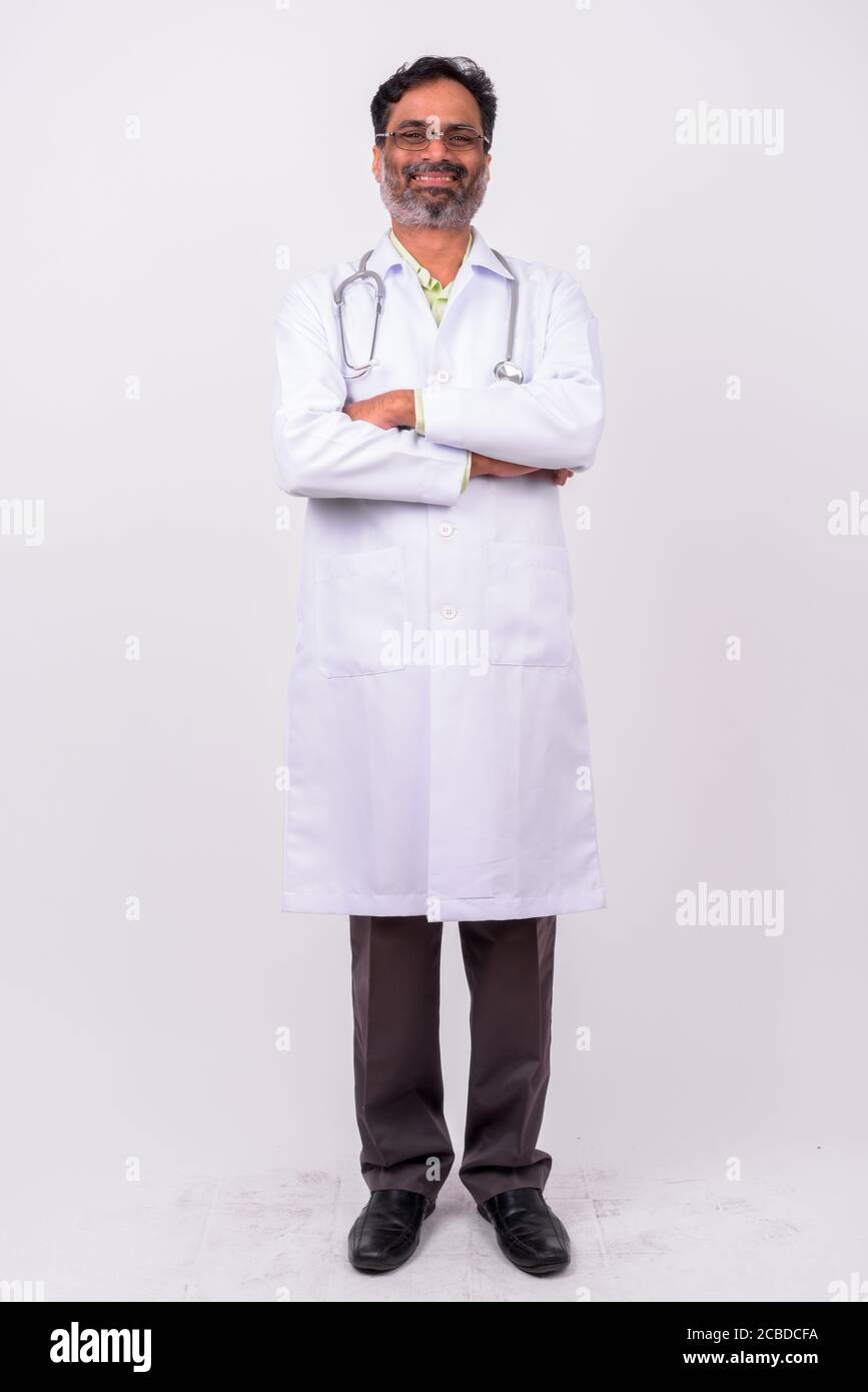 Portrait happy mature man doctor hi-res stock photography and images ...