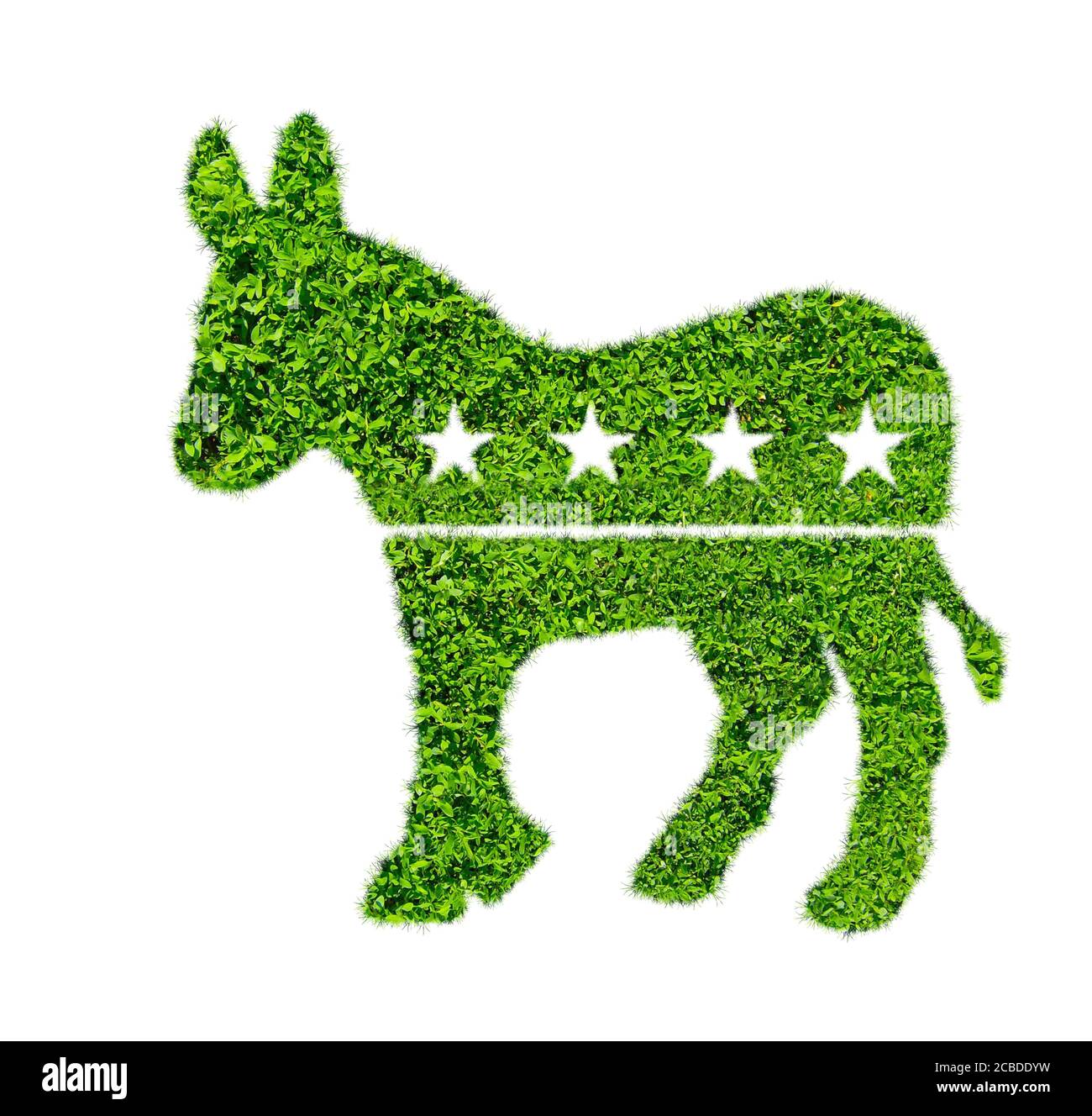 Democratic Party - donkey logo icon Stock Photo