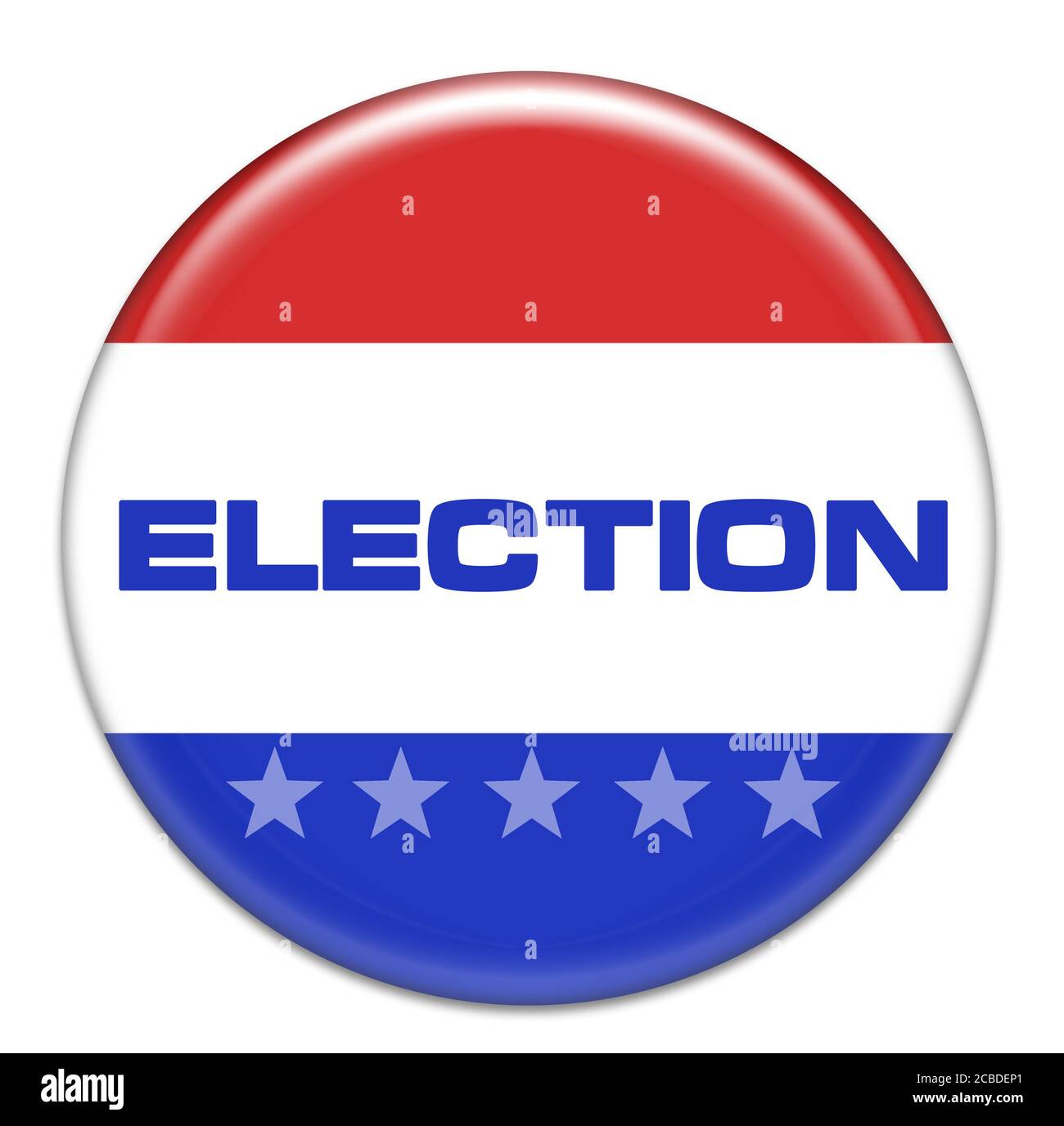 Vote Election Button Stock Photo
