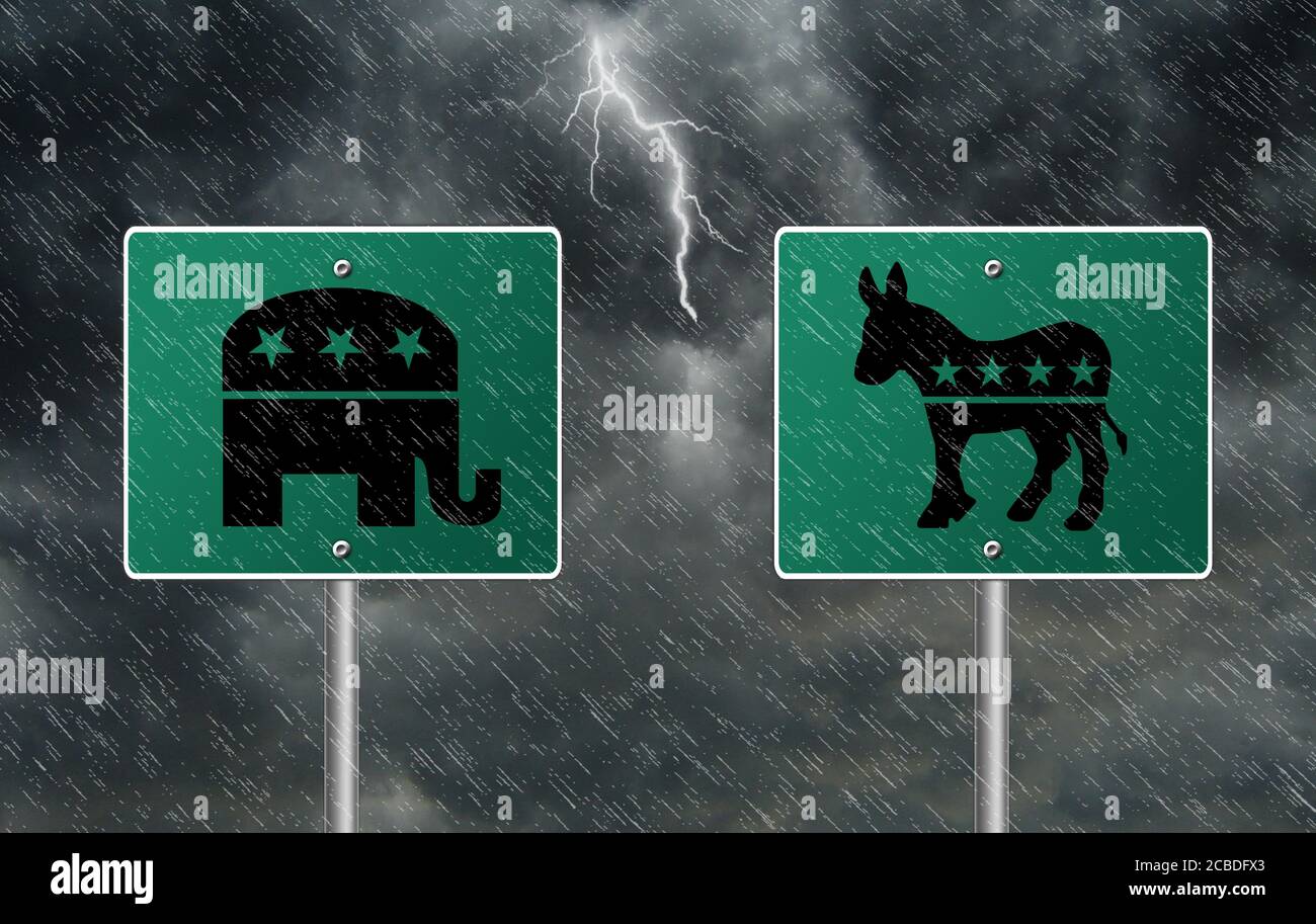 Republican and Democrats Stock Photo