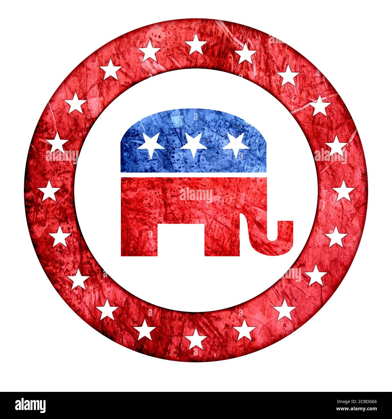 Republican Elephant Icon Stock Photo
