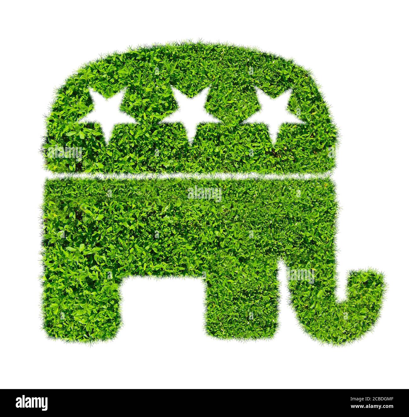 Republican Party - elephant logo icon Stock Photo