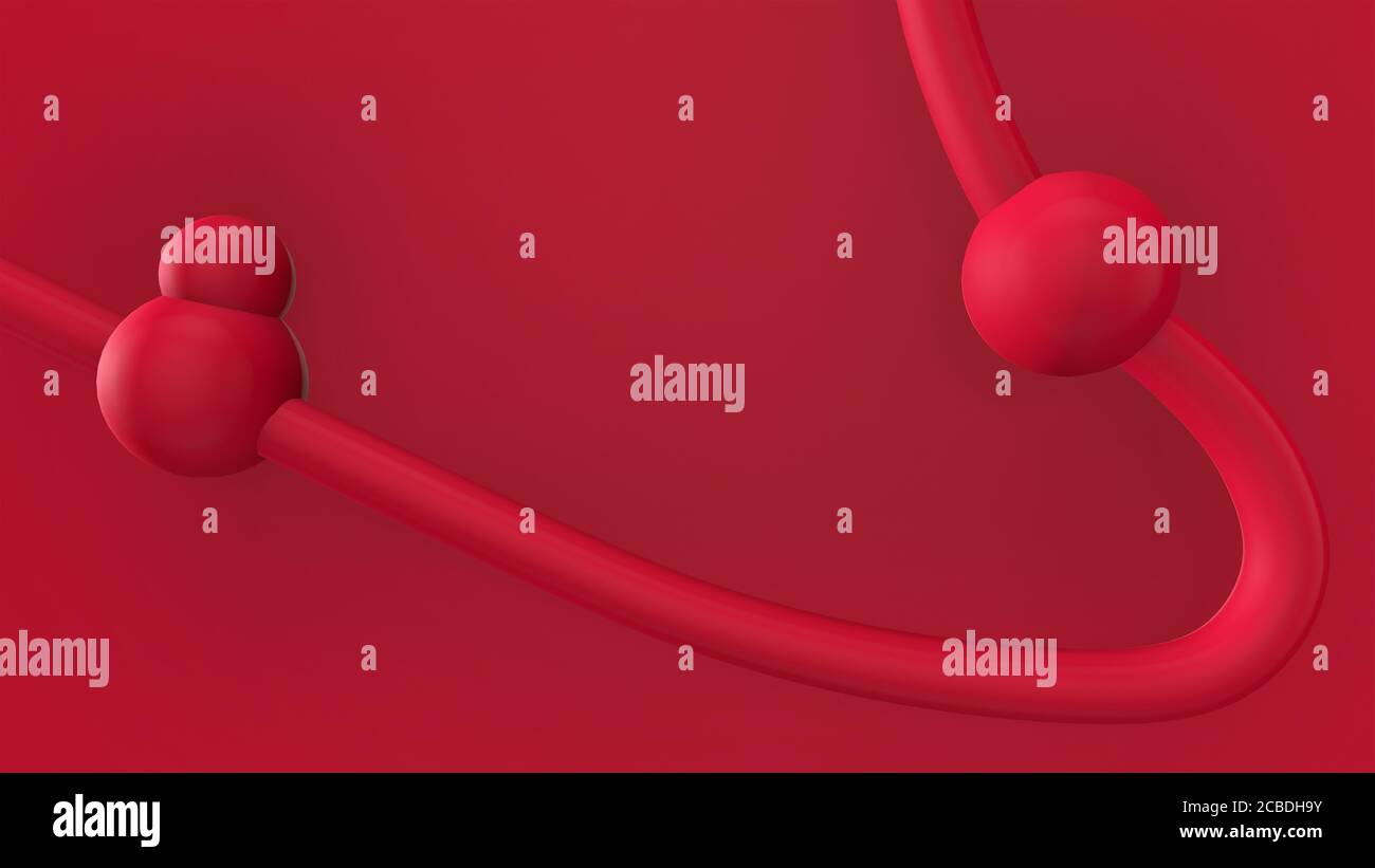 3d render Abstract multi-colored objects minimalist background Stock ...
