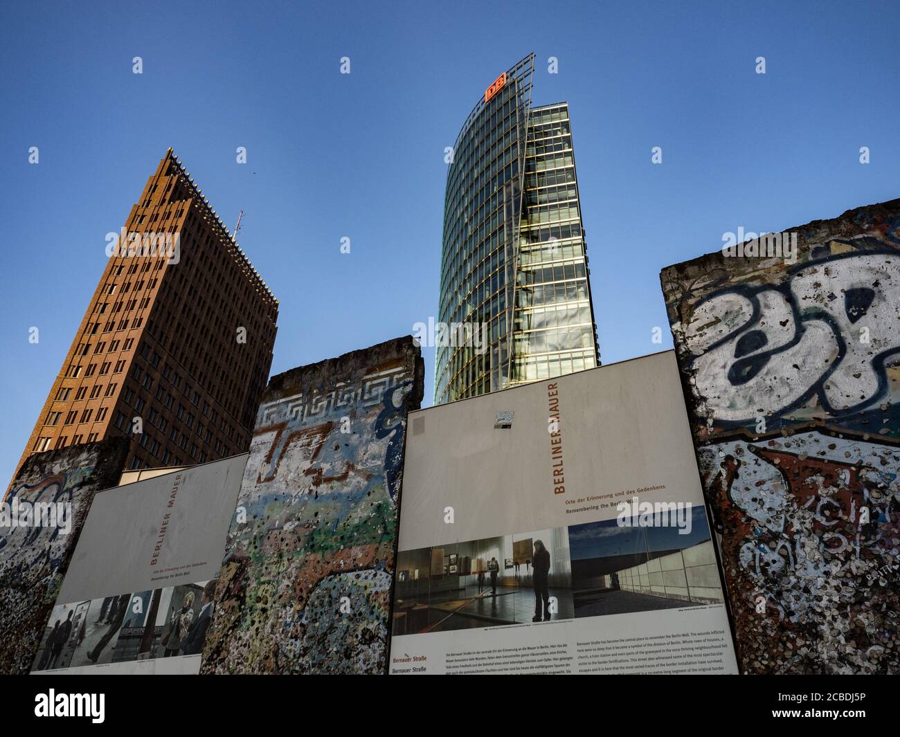 Berlin Germany 13th Aug The Skyscrapers At Potsdamer Platz Tower Above The Former Sections Of The Wall That Were Erected There For Tourists Today 59 Years Ago On August 13 1961 Berlin Germany 13th Aug The Skyscrapers At Potsdamer Platz Tower Above The Former Sections Of The Wall That Were Erected There For Tourists Today 59 Years Ago On August 13 1961