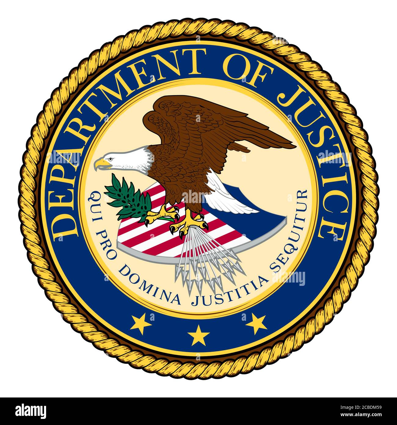 DOJ - Department of Justice Stock Photo