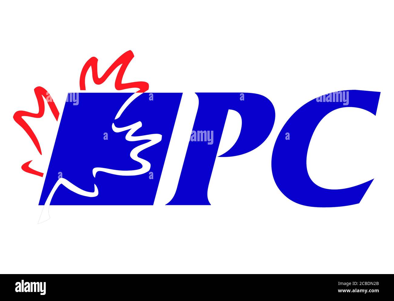 Progressive Conservative Party of Canada logo icon flag banner Stock Photo