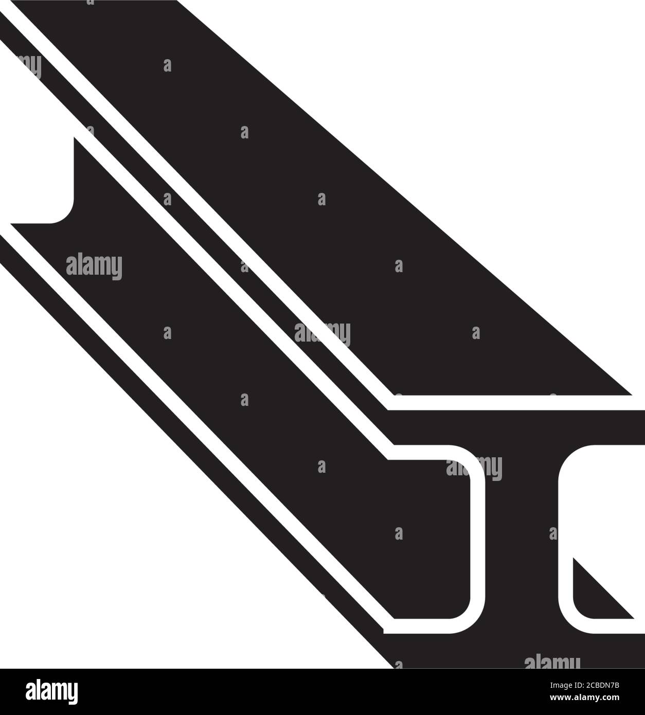 Steel bar icon design template vector isolated Stock Vector Image & Art