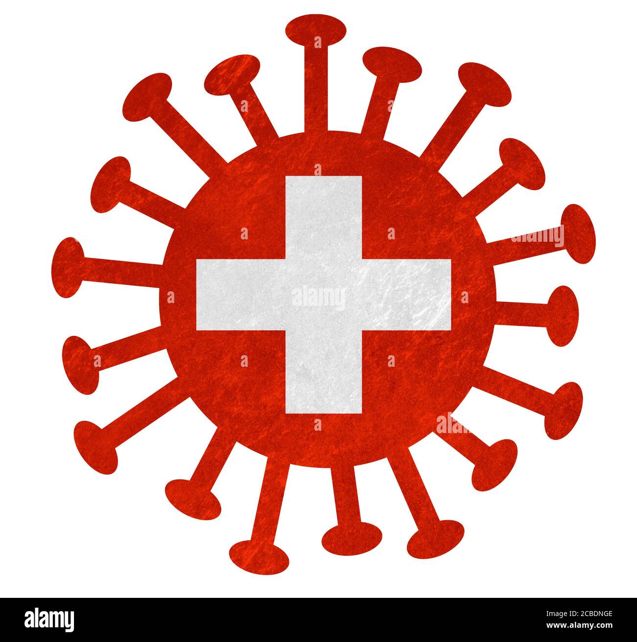 Christmas tree with decorations and surgical mask. Covid 19 pandemic.  Geneva. Switzerland Stock Photo - Alamy