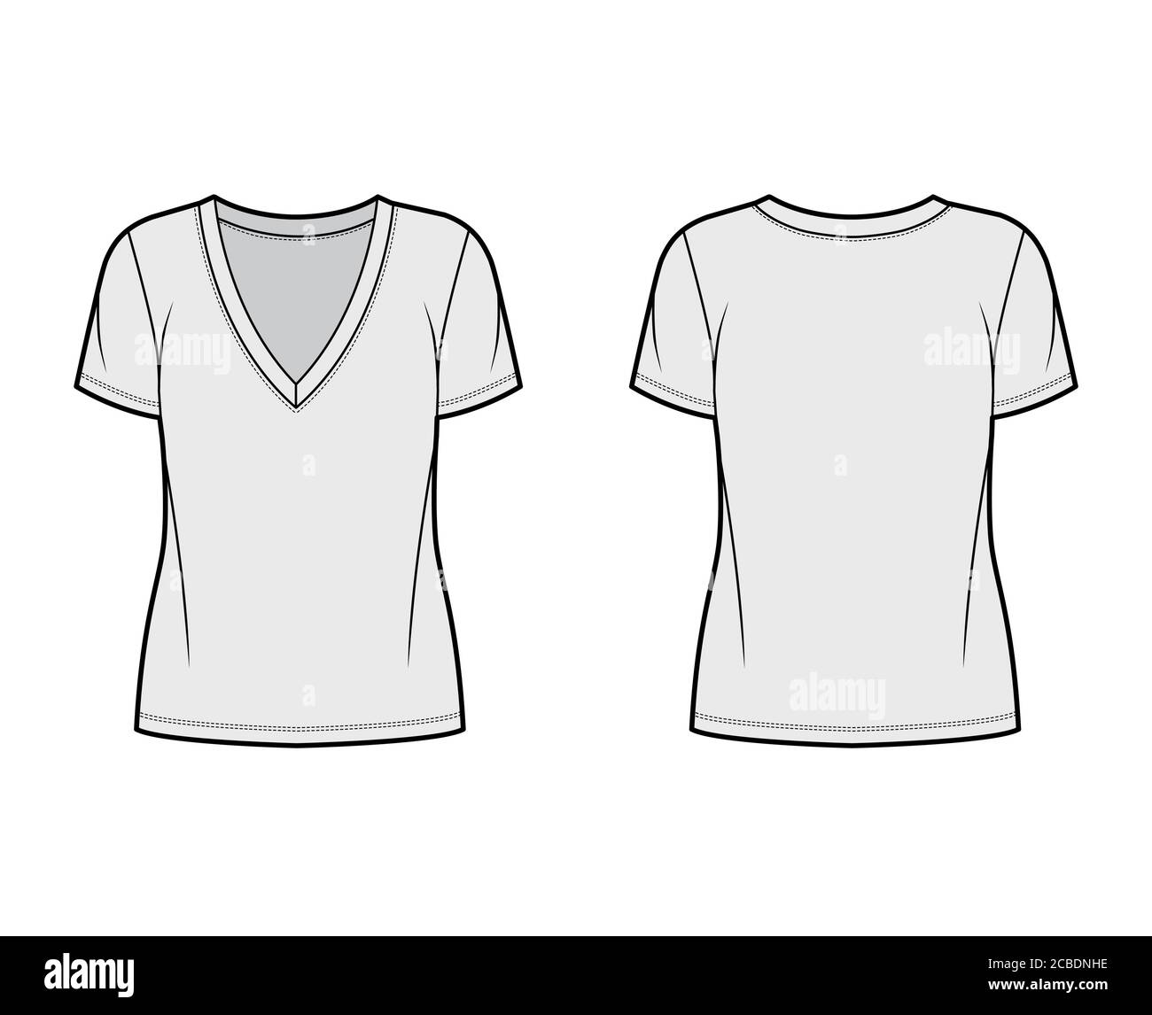 V neckline Stock Vector Images - Page 3 - Alamy
