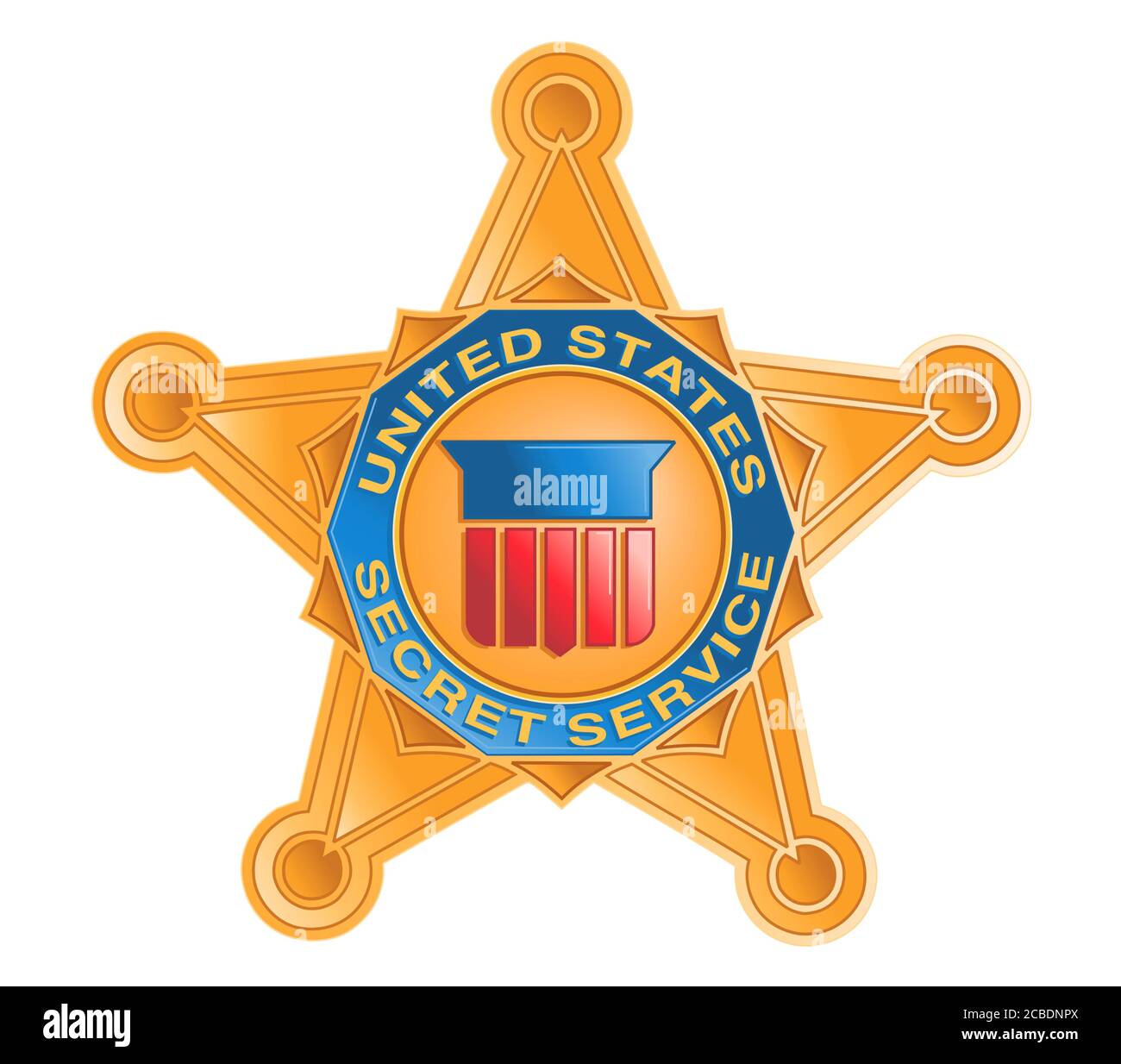 United States Secret Service Stock Photo