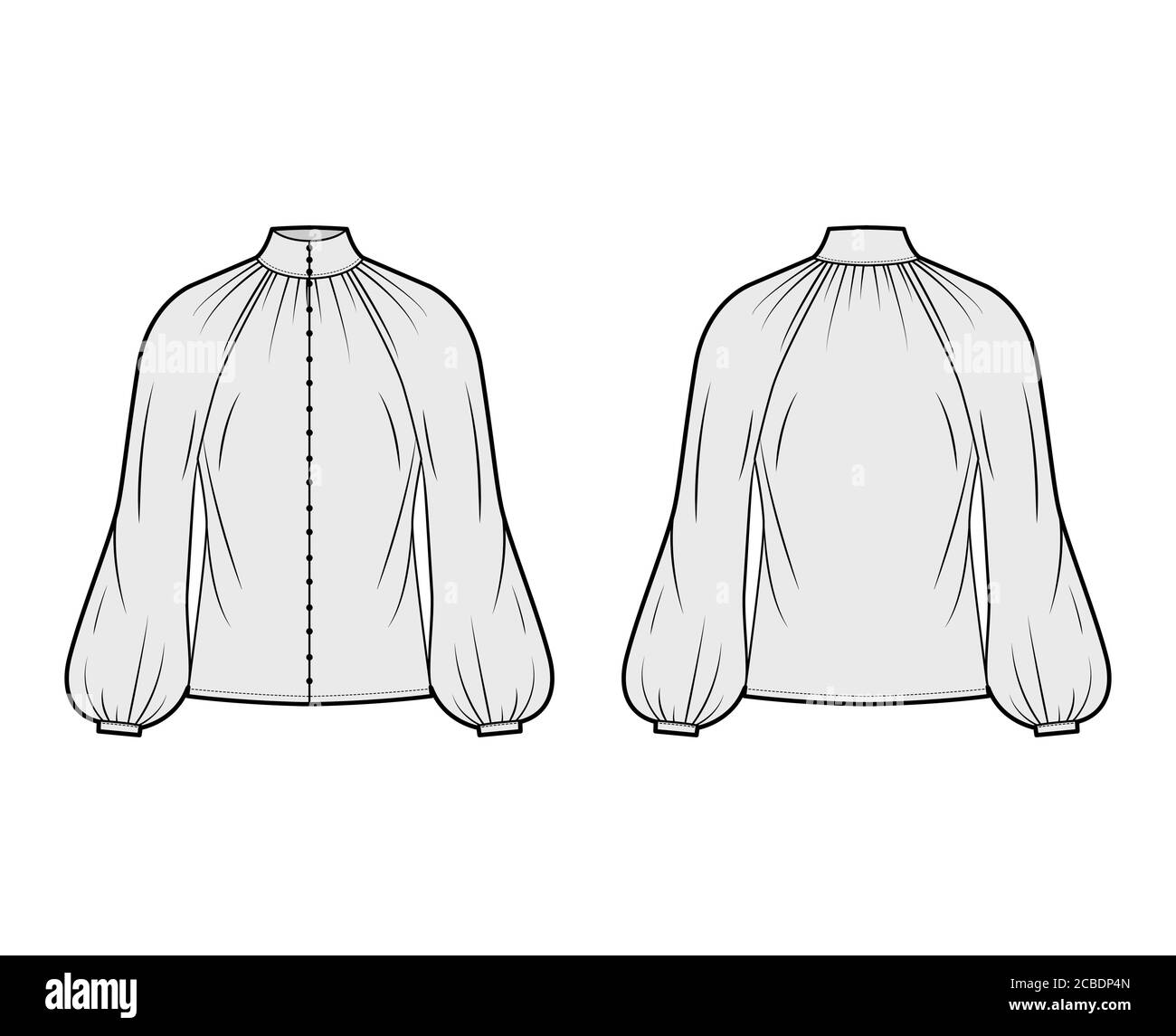 Raglan Long Sleeve T-shirt Fashion Flat Sketch, Fashion Template, Technical  Drawing, Vector CAD 