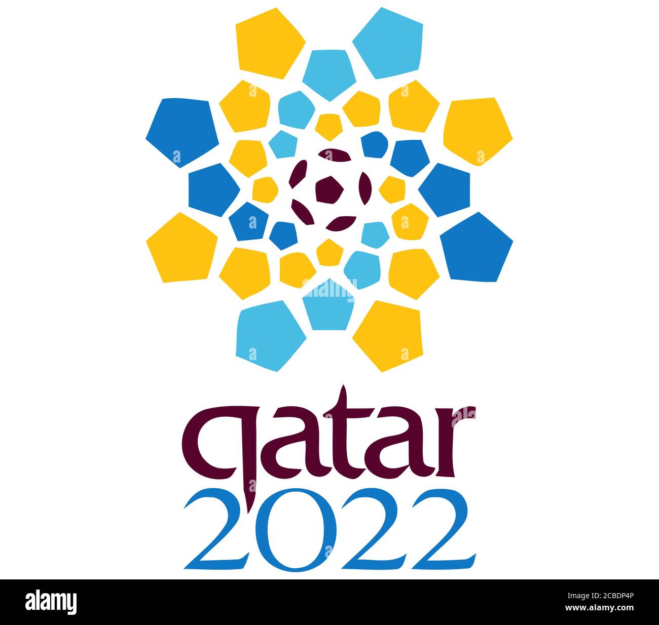 Qatar FIFA World Cup 2022 logo icon symbol Stock Photo