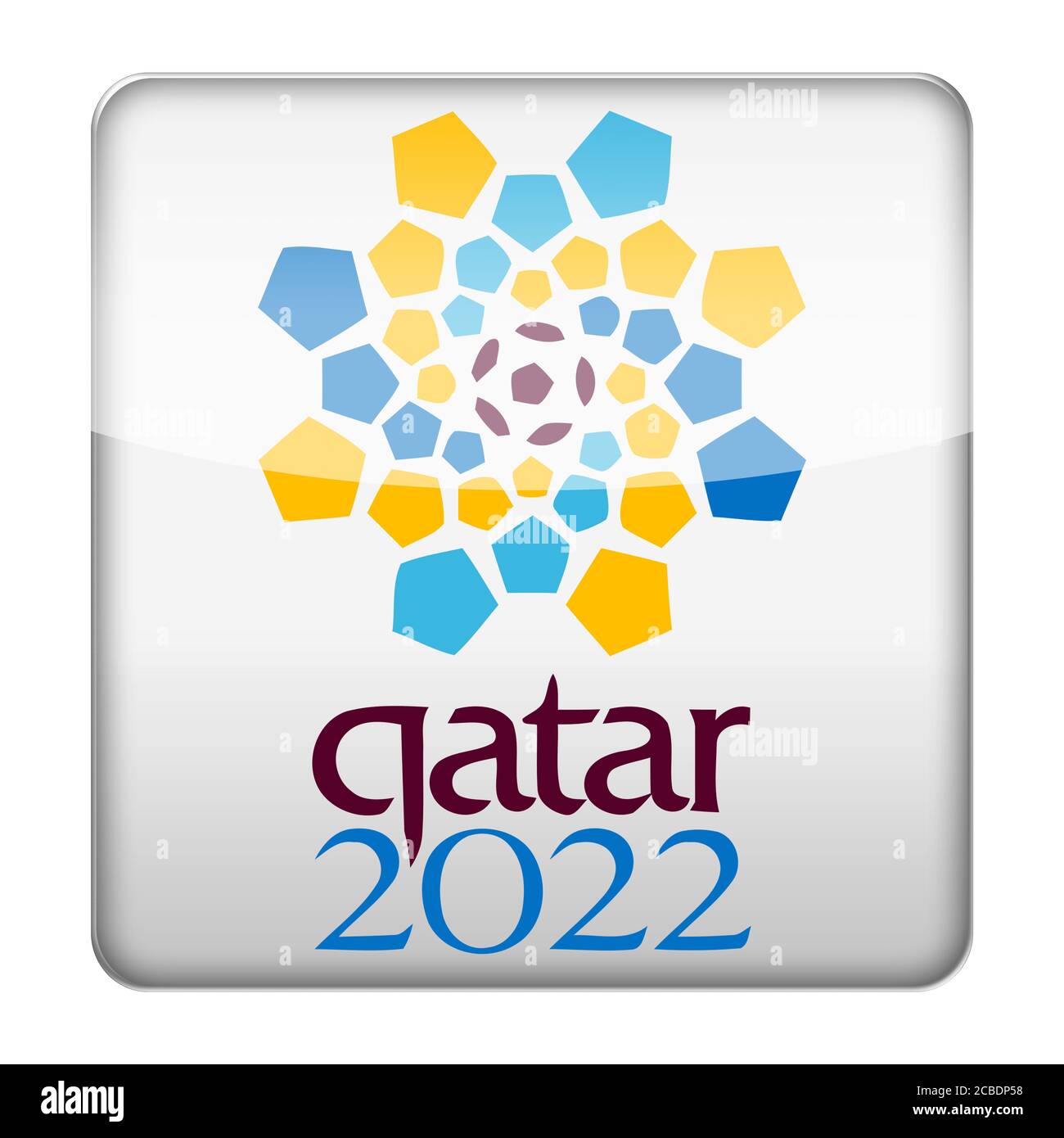 Qatar FIFA World Cup 2022 logo icon Stock Photo