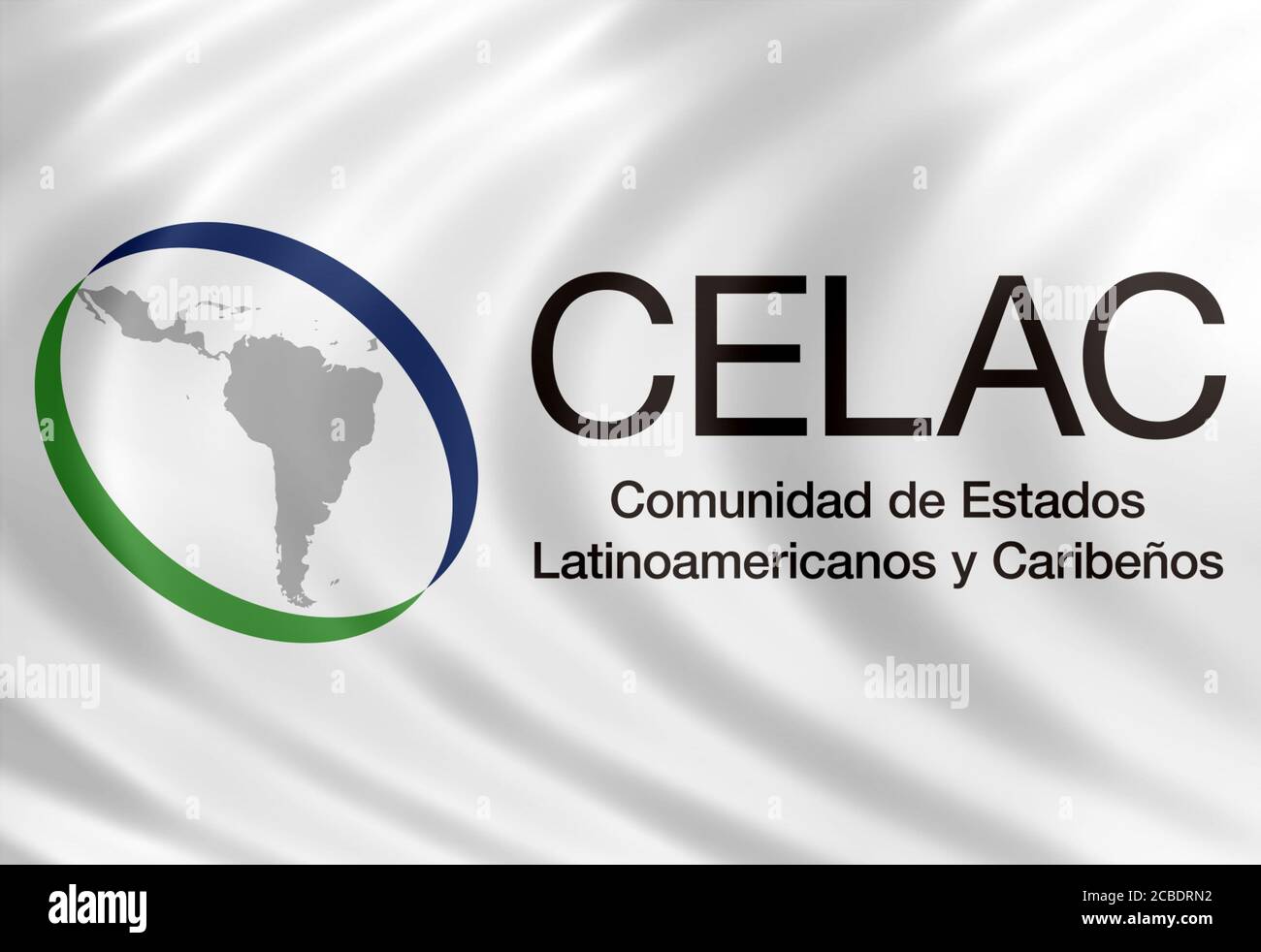 Community of Latin American and Caribbean States CELAC flag Stock Photo