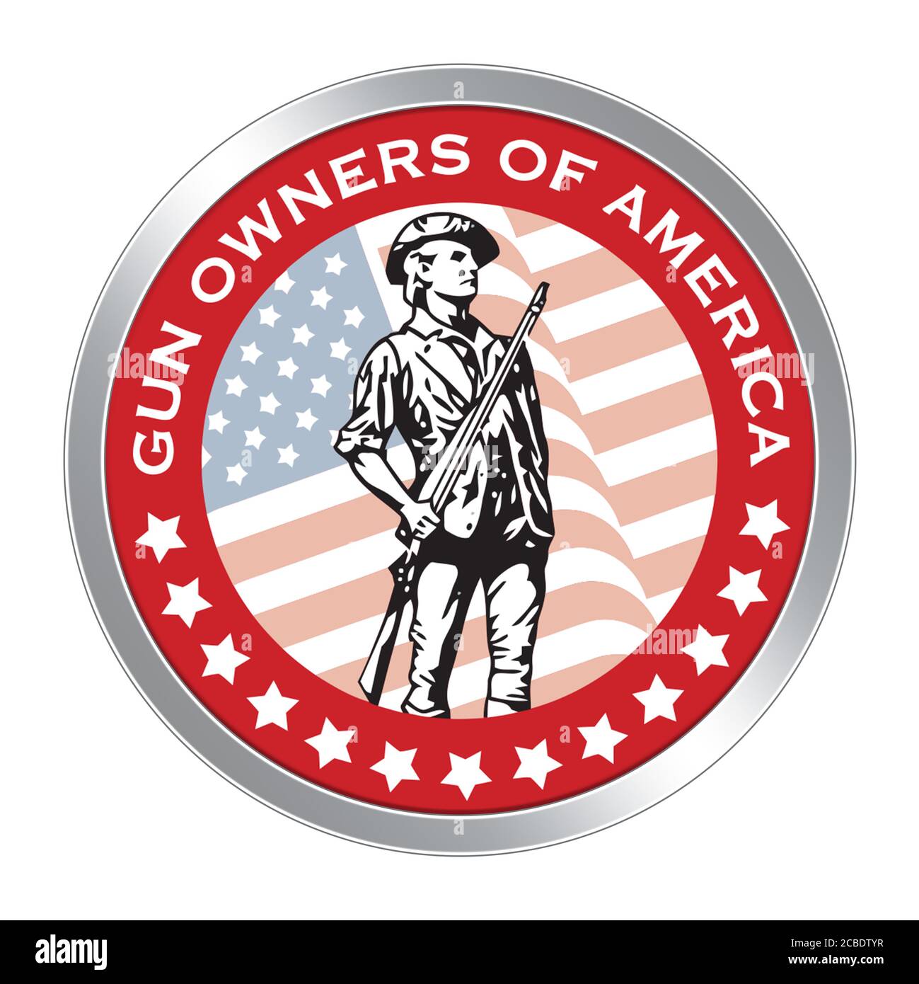 Gun Owners of America GOA logo icon Stock Photo